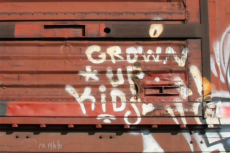 Grown-up kids graffiti
