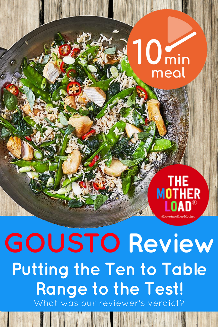 Gousto Review Ten to Table Range Recipe Boxes 